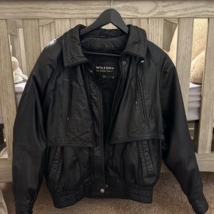 Women leather jacket